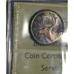 1945 25¢ ICCS MS-65