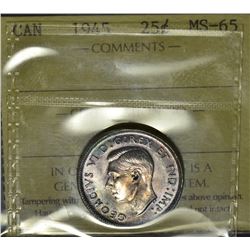 1945 25¢ ICCS MS-65