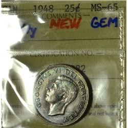 1948 25¢ ICCS MS-65