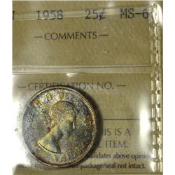1958 25¢ ICCS MS-66