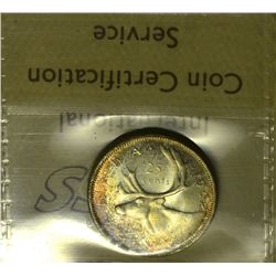 1962 25¢ ICCS MS-65