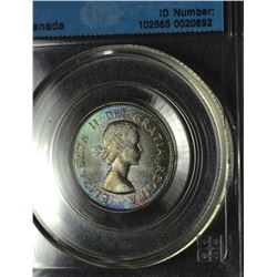 1962 25¢ CCCS MS-65 (Cross graded MS-65 by ICCS)