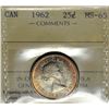 Image 1 : 1962 25¢ ICCS MS-65