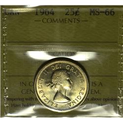 1964 25¢ ICCS MS-66 (TOP 10)