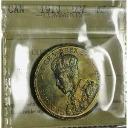 1919 50¢ ICCS MS-64