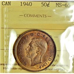 1940 50¢ ICCS MS-65