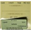 Image 3 : 1949 50¢ ICCS MS-65