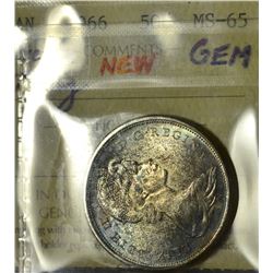 1966 50¢ ICCS MS-65