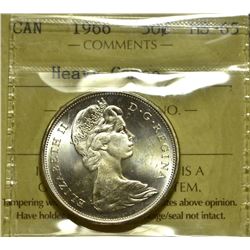 1966 50¢ ICCS MS-65 Heavy Cameo