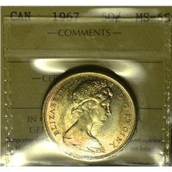 1967 50¢ ICCS MS-65