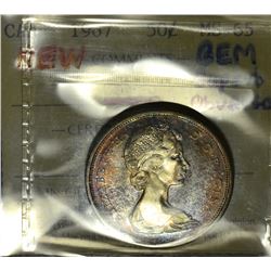 1967 50¢ ICCS MS-65 Cameo