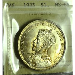 1935 $1 ICCS MS-65