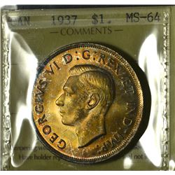 1937 $1 ICCS MS-64