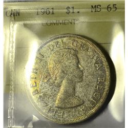 1961 $1 ICCS MS-65