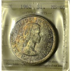 1962 $1 ICCS MS-65