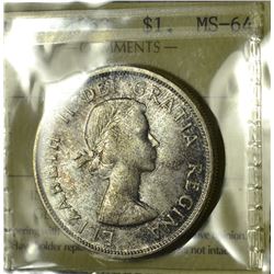 1963 $1 ICCS MS-64