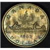 Image 2 : 1963 $1 PCGS MS64+