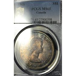 1963 $1 PCGS MS-65