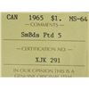 Image 3 : 1965 SB P5 $1 ICCS MS-64