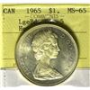 Image 1 : 1965 LB B5 $1 ICCS MS-65 Heavy Cameo