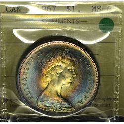 1967 $1 ICCS MS-65