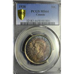 1938 50¢ PCGS MS-64