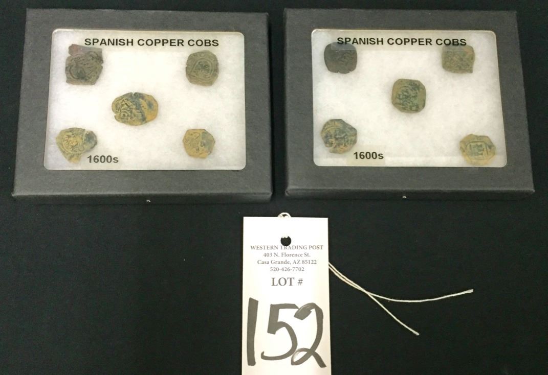 Circa 1600s Spanish Copper Coins