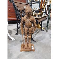 Cast Iron Knight Doorstop