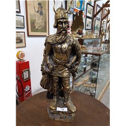 Unique Brass Viking Fireplace Set