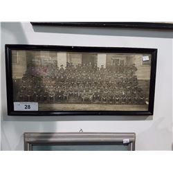 Framed Military Photo 11th Casualty Coy New Westminster BC November 18 1918