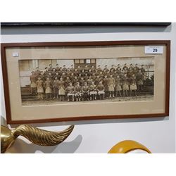 Framed Military Photo Sergeants 231st Seaforth Highlanders Battn Vancouver BC 1917