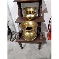 2 Brass Spittoons