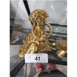 Brass Foo Dog Doorknocker