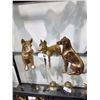 Image 1 : 3 Brass Dogs