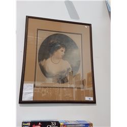 Framed Mezzotint Print Signed John Cother Web C.1855-1927