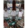 Image 1 : 3 Sterling Top Crystal Containers