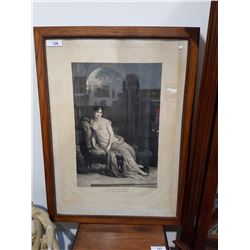 Early Framed Print of Madame Recamier