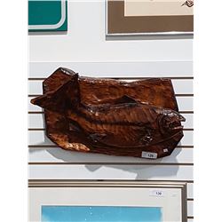 Wood Carving of a Fish
