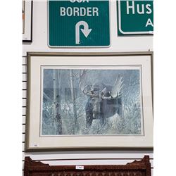 Signed Limited Edition Robert Baitmen Print Moose