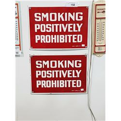 2 Porcelain Smoking Signs So Much Each Times The Money
