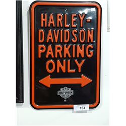 Metal Harley Davidson Parking Sign