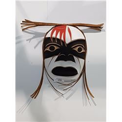 Carved Native Mask Signed BBP