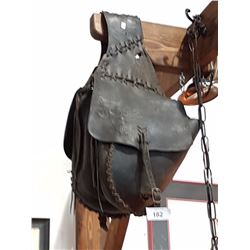 Black Leather Saddle Bags