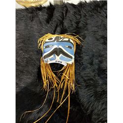 Carved Native Hawk Mask Signed Betty Joe