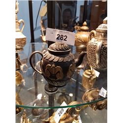 Early Asian Brass Teapot