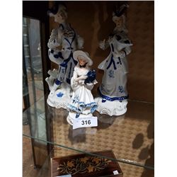 3 Porcelain Figurines