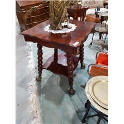 Occasional Table W/ Large Glass Ball & Claw Feet