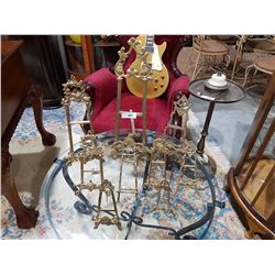 9 Brass Plate Stands