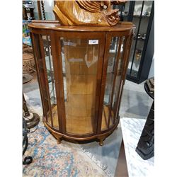 Bow Front Display Cabinet