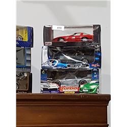 3 NIB Diecast Cars